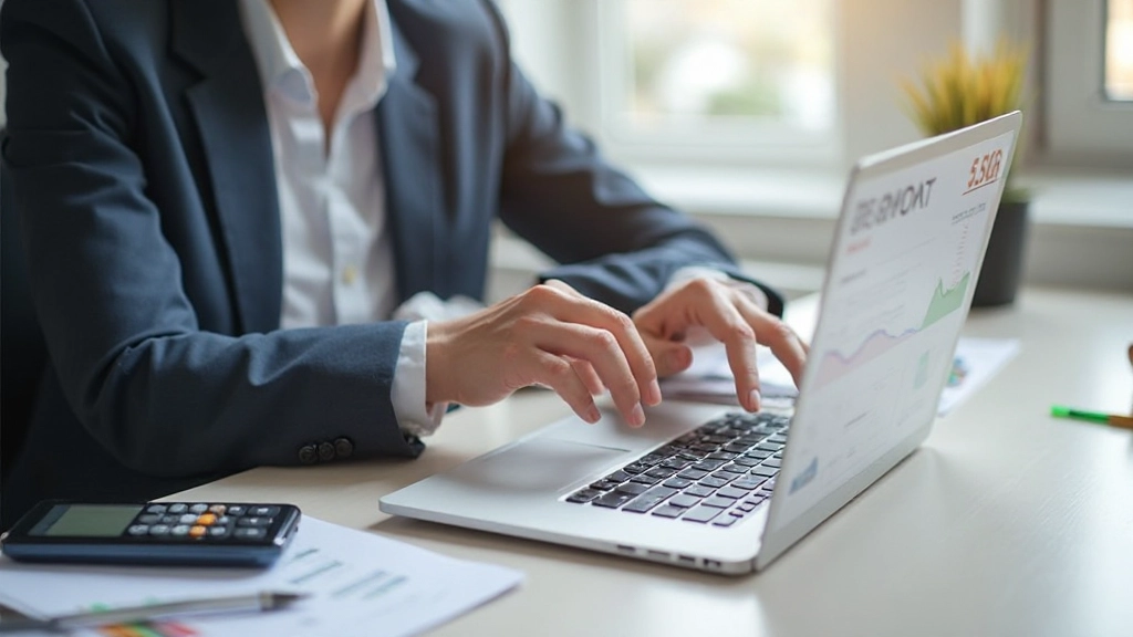 Fachkundige Person zeigt Strategien zur Schuldenabbau und Kreditmanagement am Arbeitsplatz